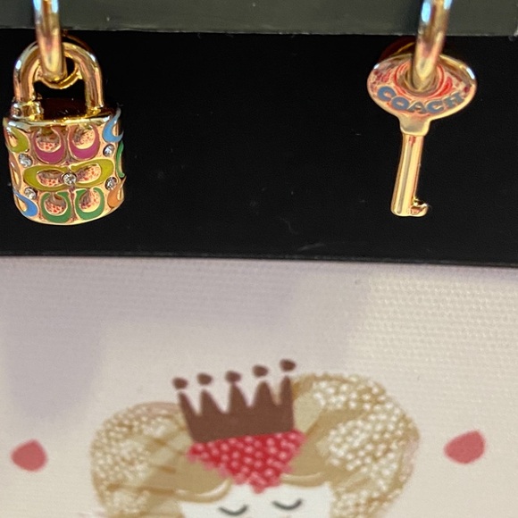 Coach Gold and Multicolor Earrings - Picture 9 of 10